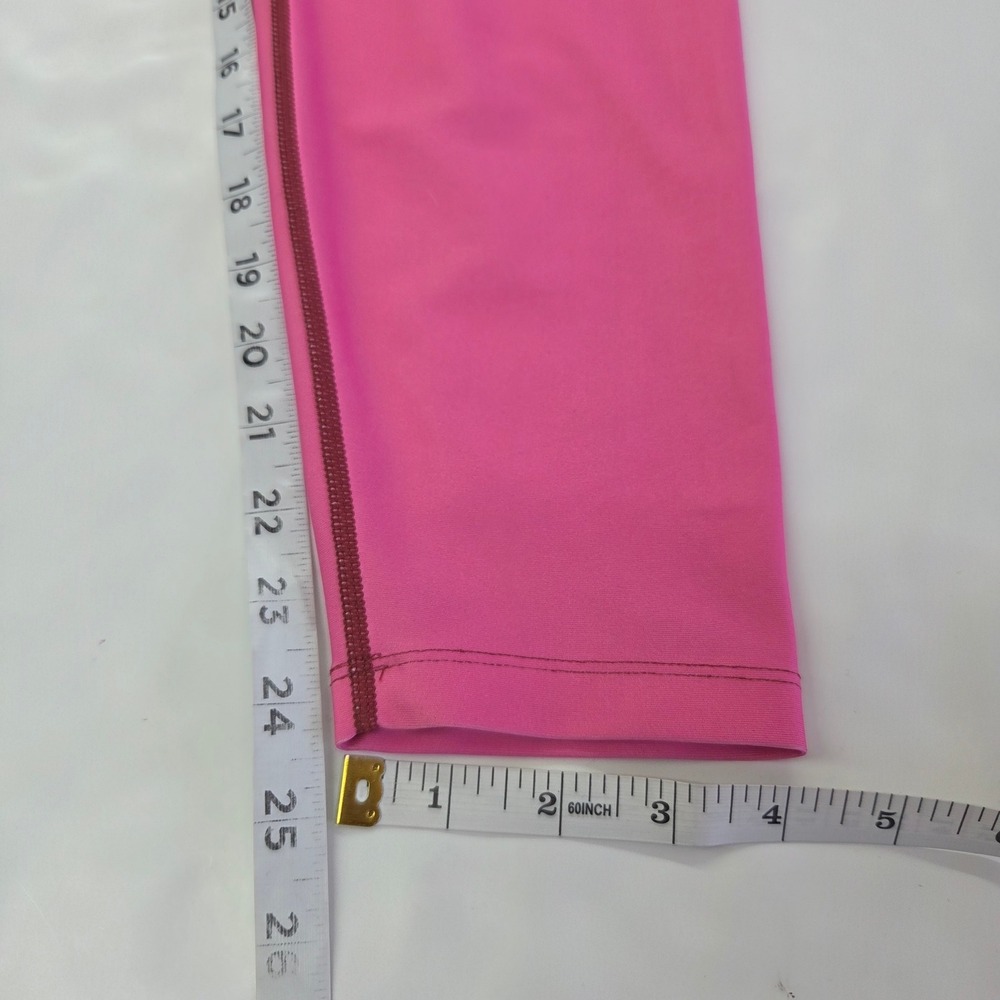 Nanette Lepore Colorblock Legging Small Maroon Pink Orange Play Ultra Activewear - Picture 8 of 10